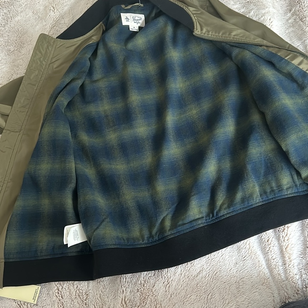 NWT Penguin olive bomber jacket - Picture 10 of 14